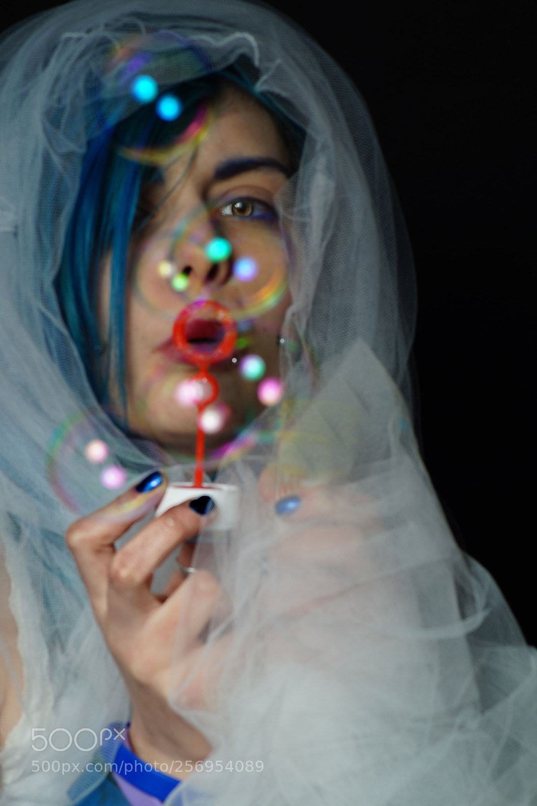 Sony SLT-A58 sample photo. Blue woman photography