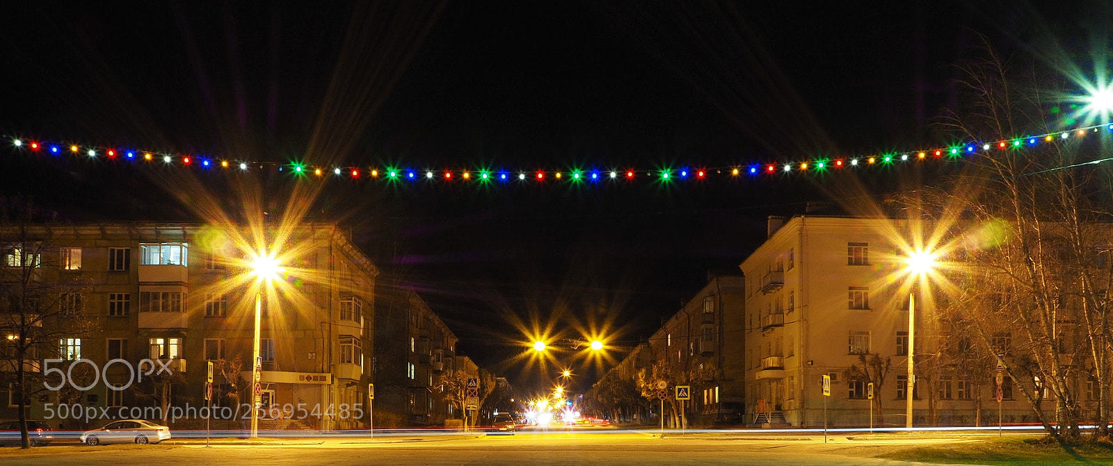 Olympus OM-D E-M10 II sample photo. Town at night, город ночью photography