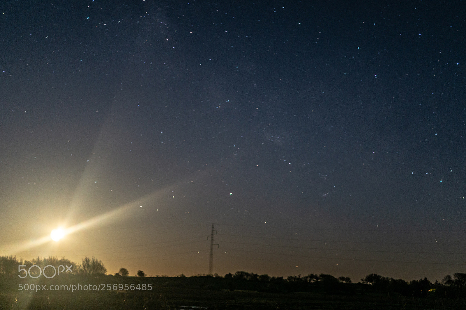 Sony a6000 sample photo. Moon at night photography