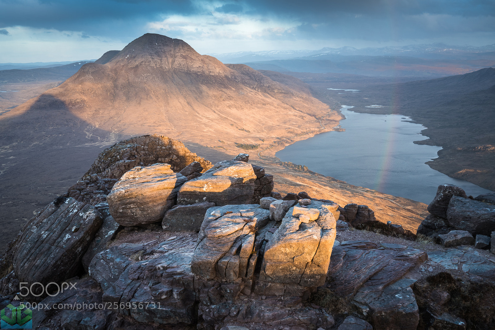 Sony a7R II sample photo. Stac polliadh rainbow photography