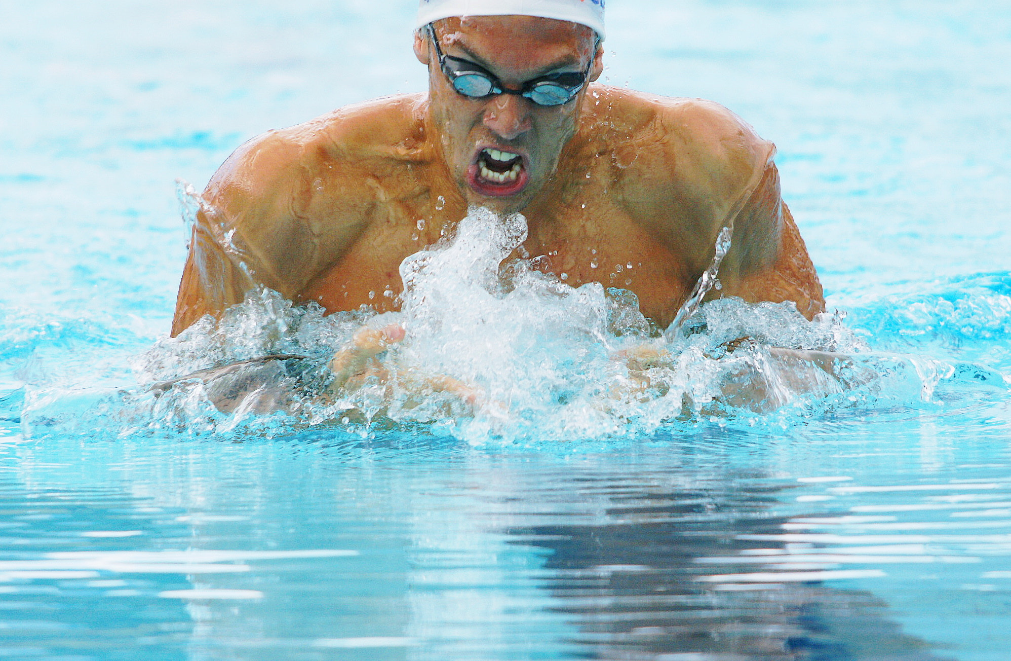 Sony Alpha DSLR-A700 sample photo. Médaillé olympique  de  natation photography