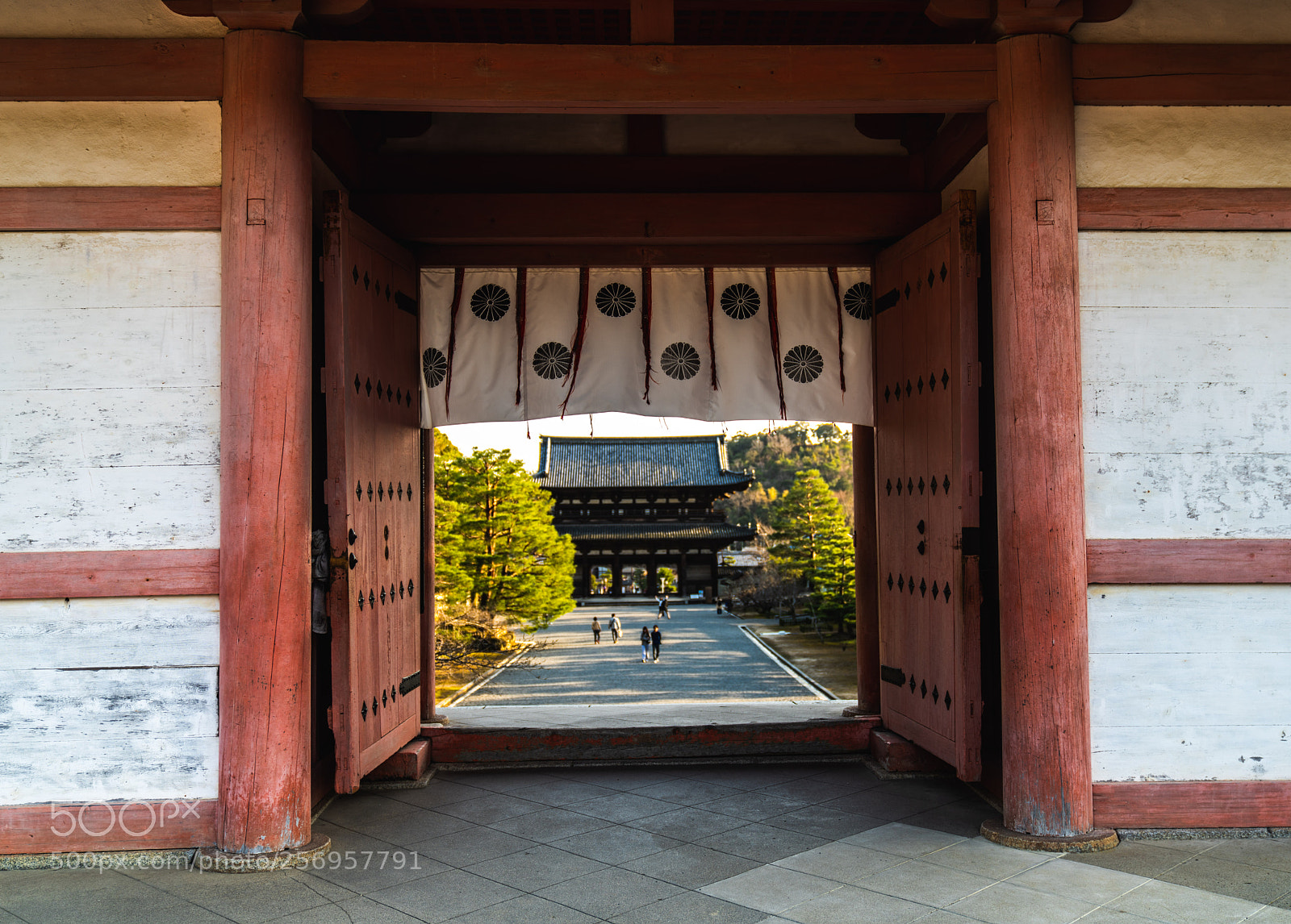 Sony a7R III sample photo. Ninna-ji gates photography