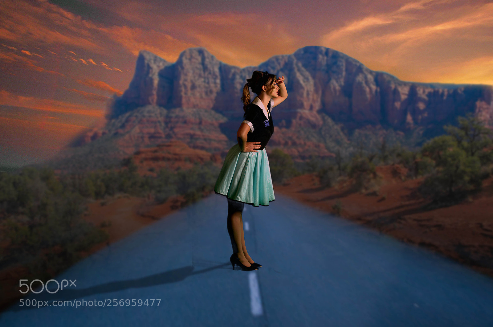 Nikon D7000 sample photo. Arizona road photography
