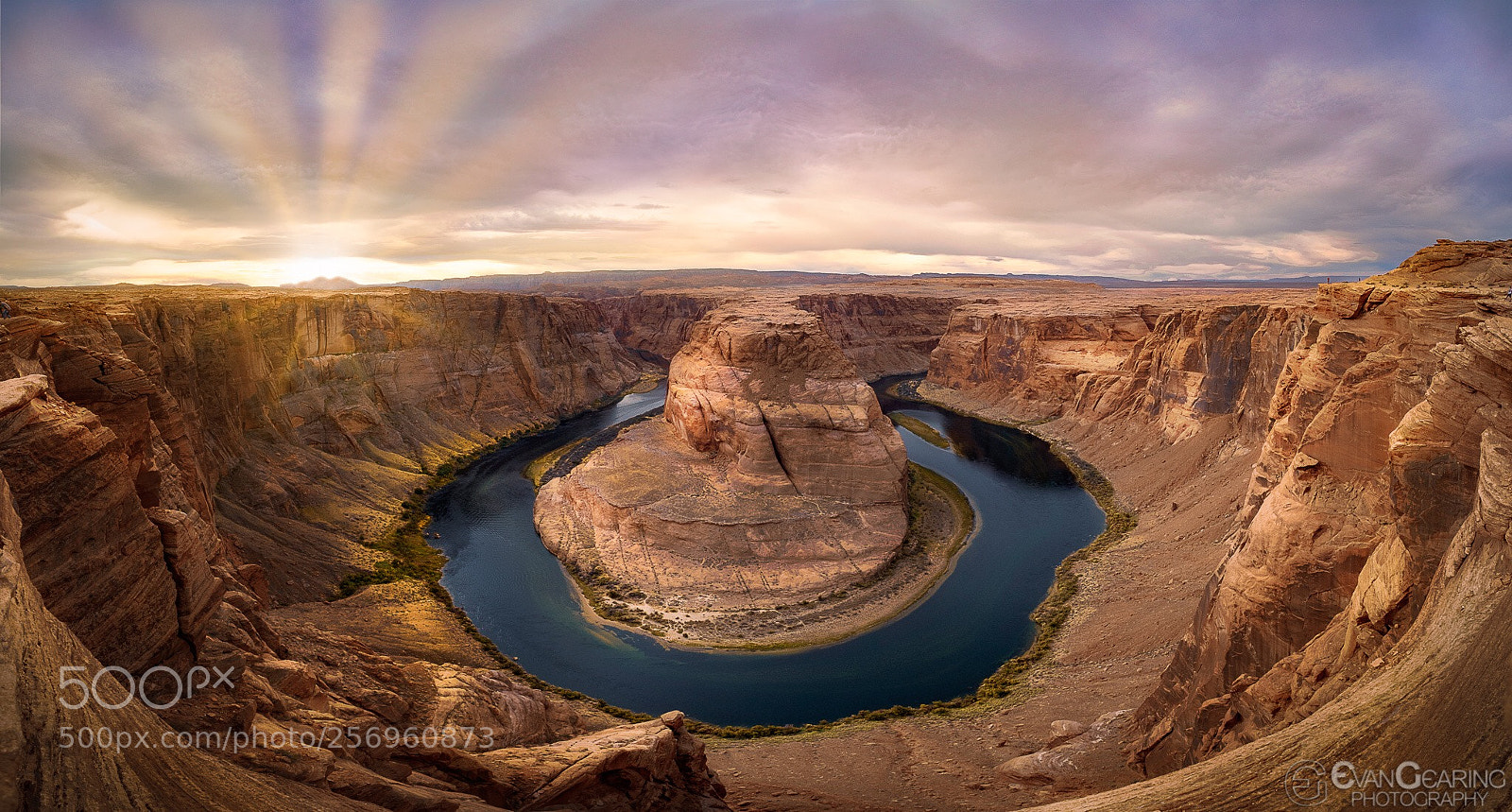 Fujifilm X-T1 sample photo. Horseshoe bend panorama photography