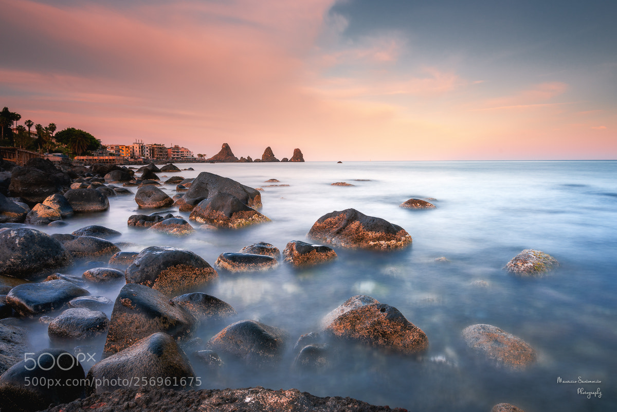 Nikon D750 sample photo. Tramonto ad aci trezza photography