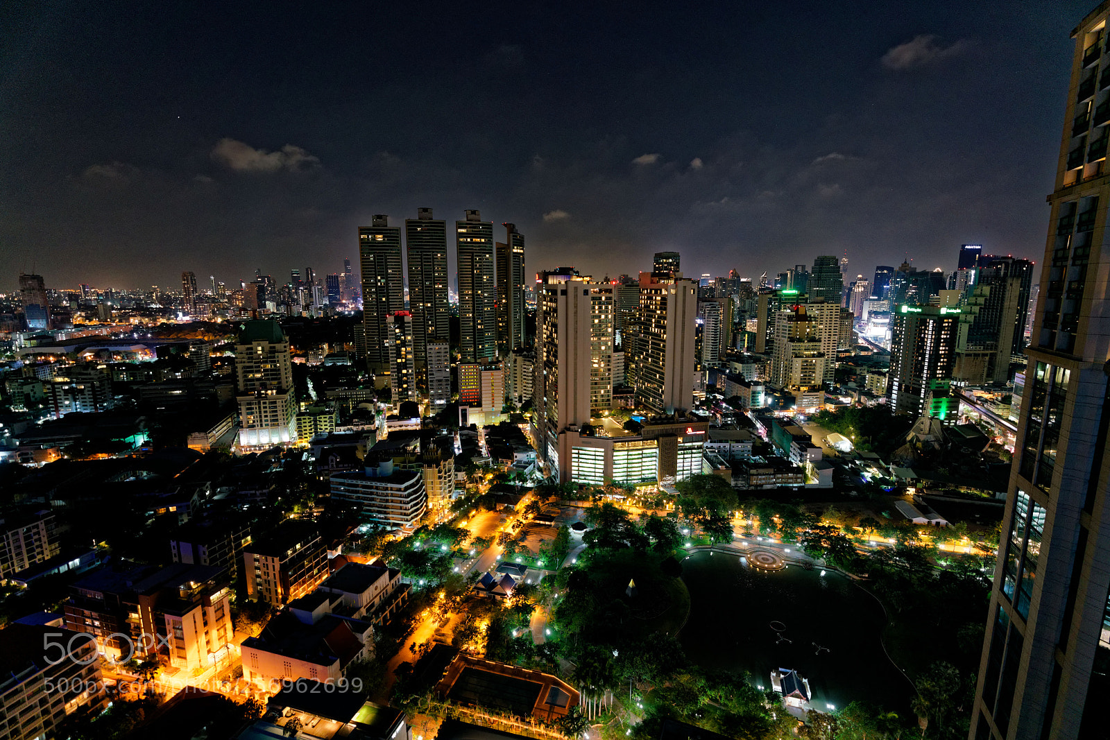 Sony a7R II sample photo. Night skyline photography
