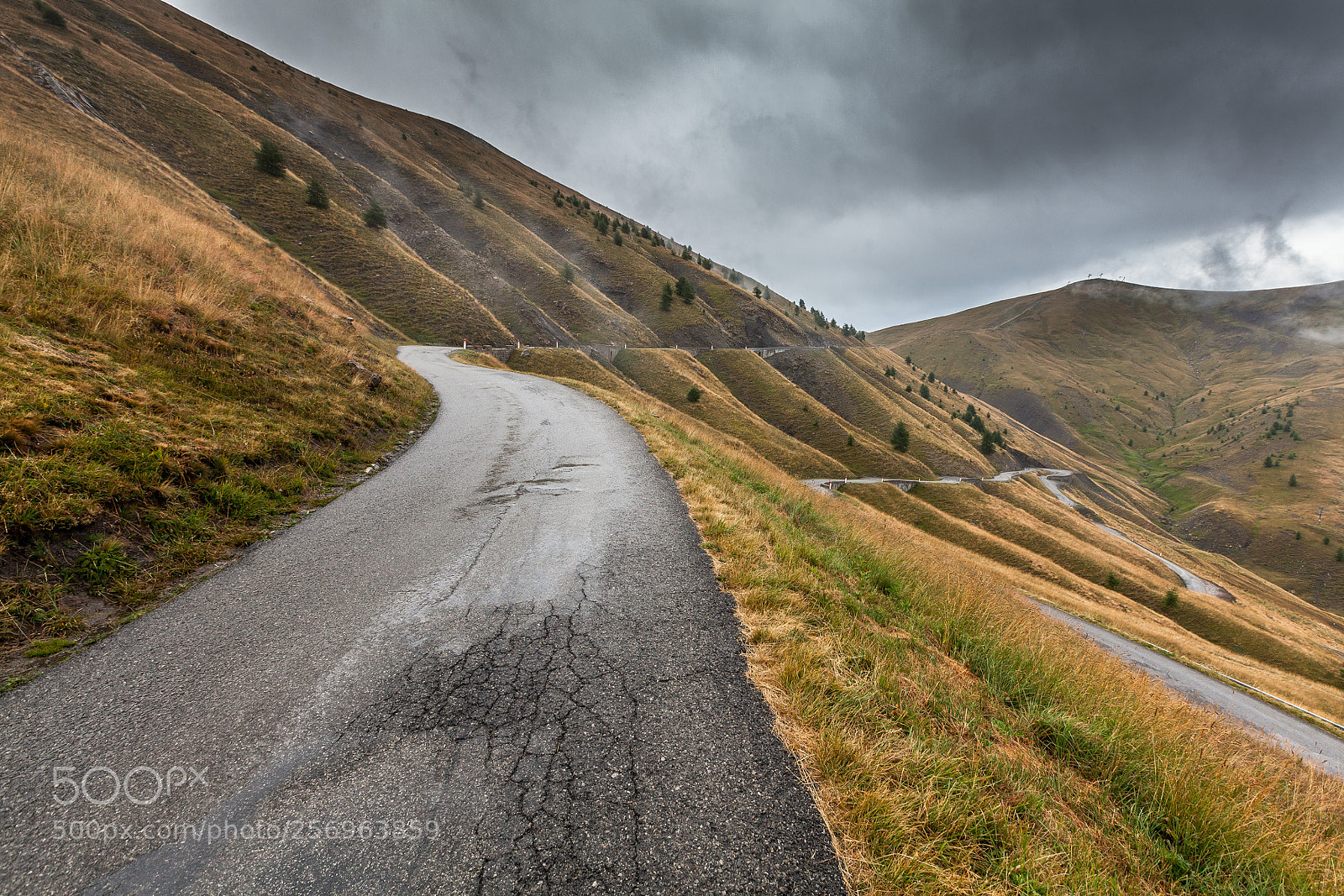 Canon EOS 5D Mark II sample photo. Route du col d'allos photography