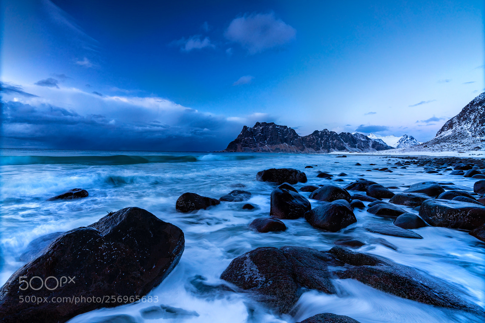 Sony a7R III sample photo. Uttakleiv twilight photography