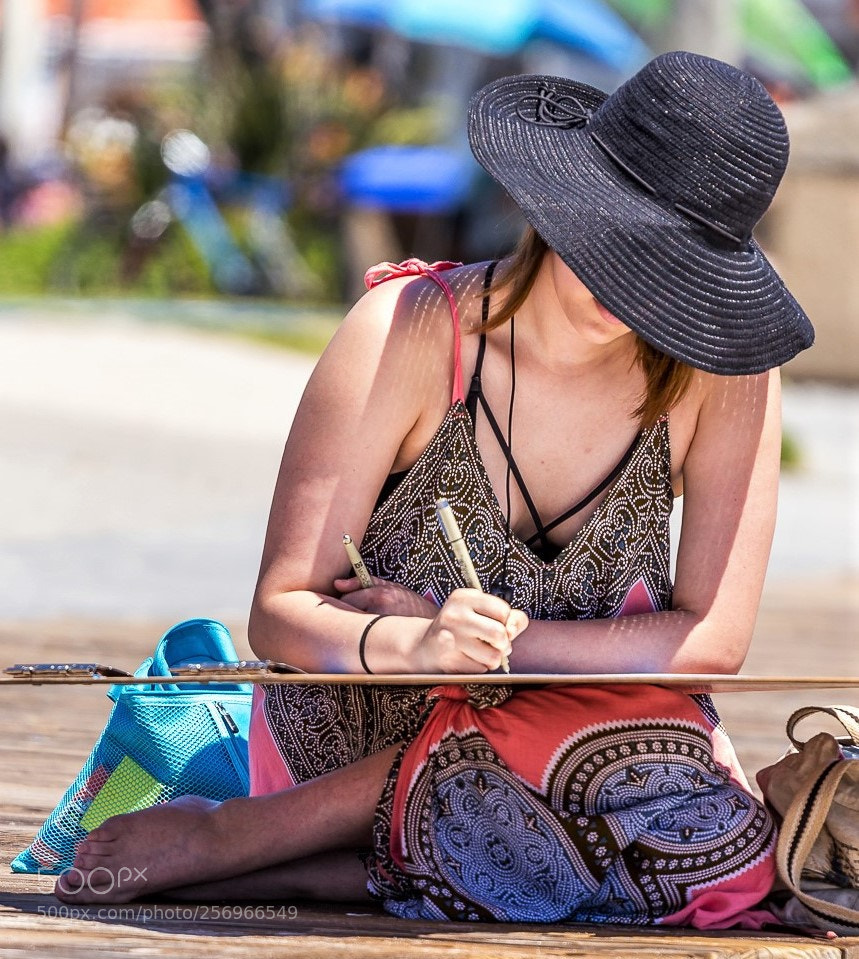 Canon EOS 6D sample photo. Boardwalk artist! photography