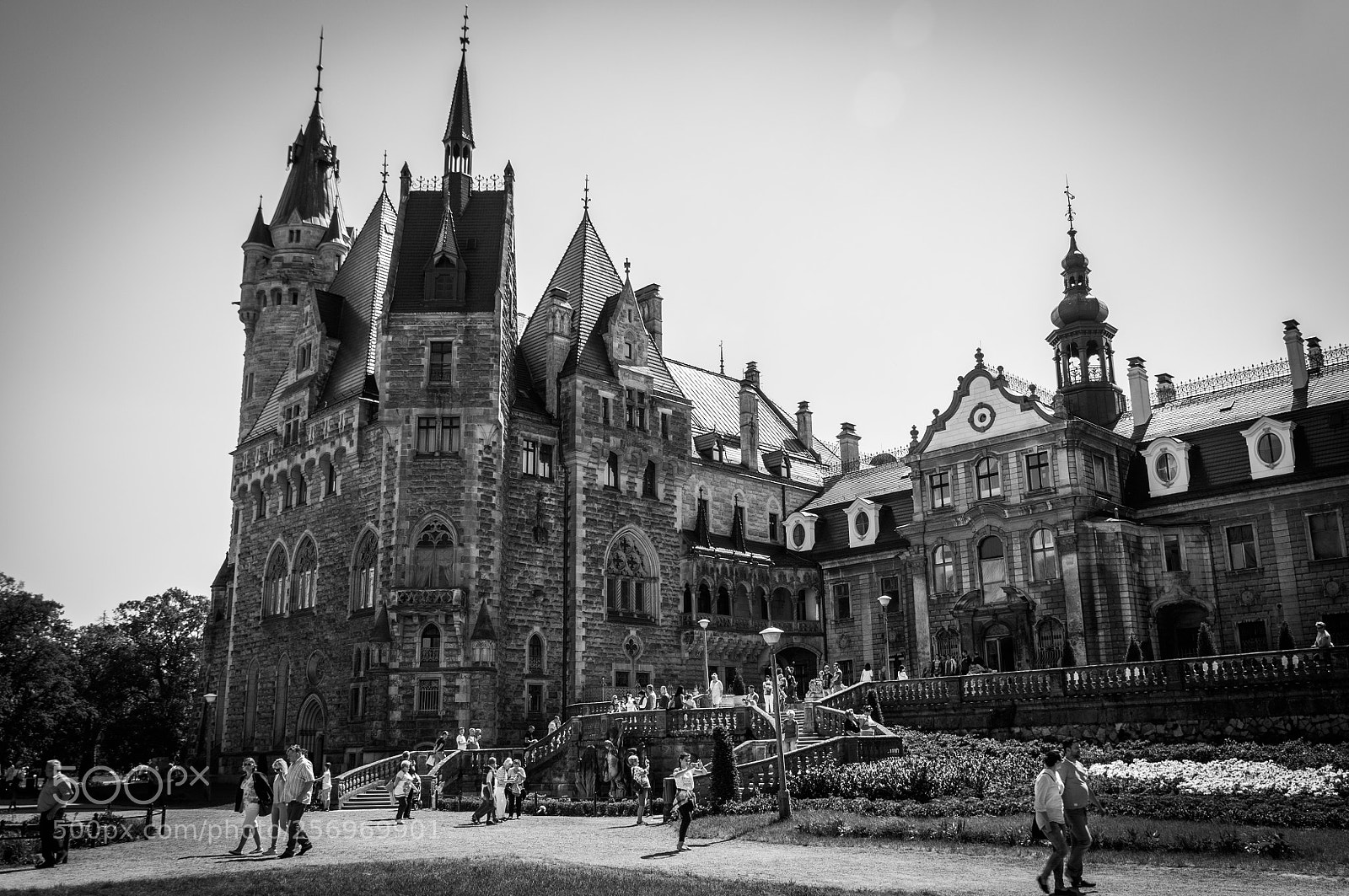 Nikon D300 sample photo. The moszna castle photography