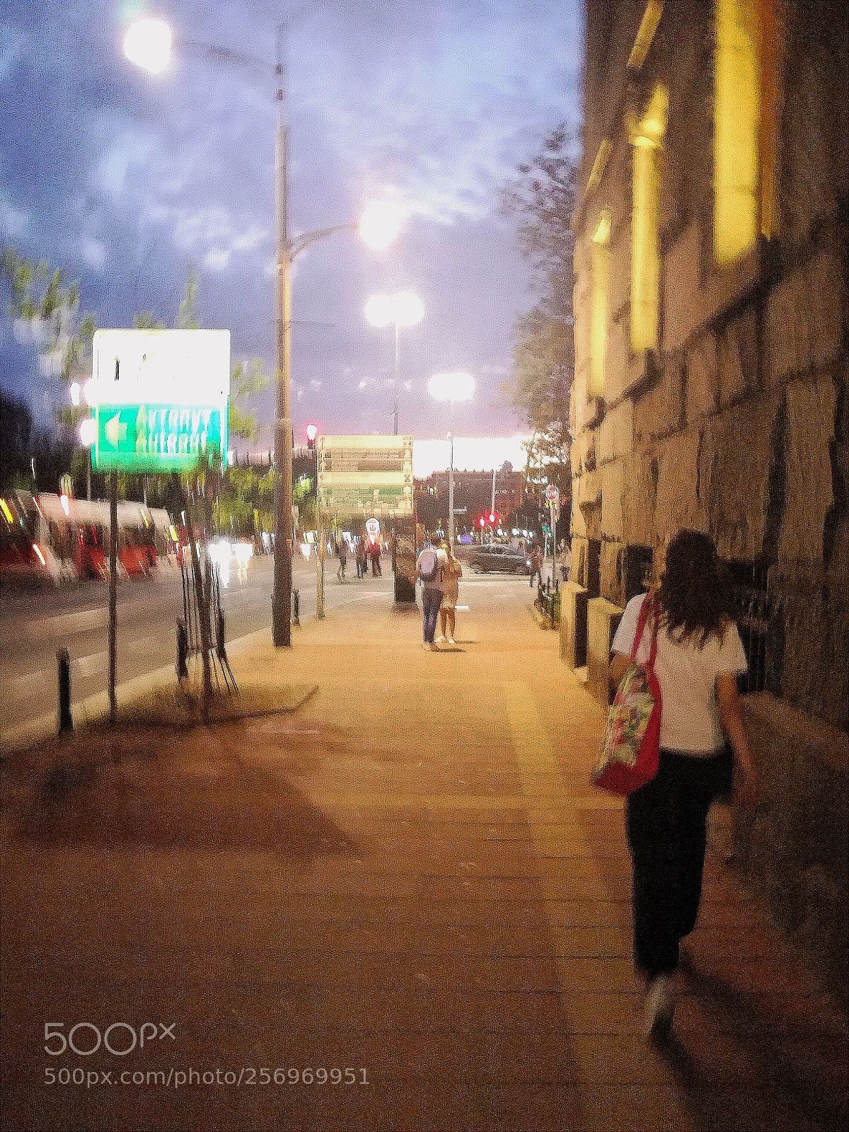 HUAWEI P9 LITE sample photo. Street in the evening photography