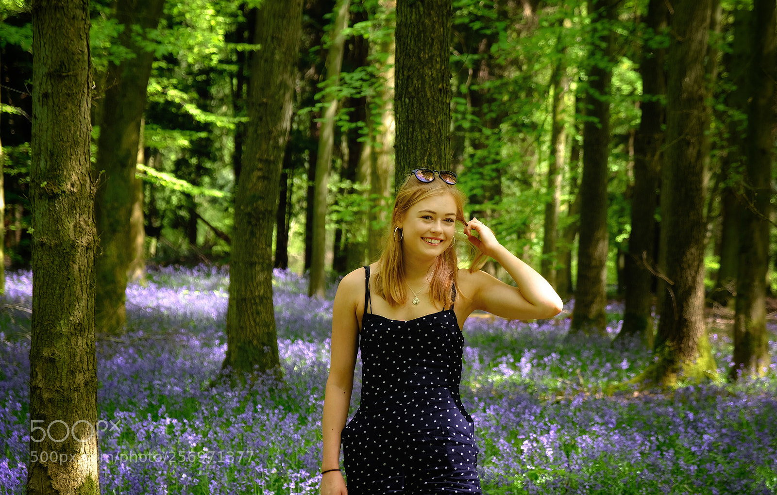 Fujifilm X-T20 sample photo. Bluebell woods portrait photography