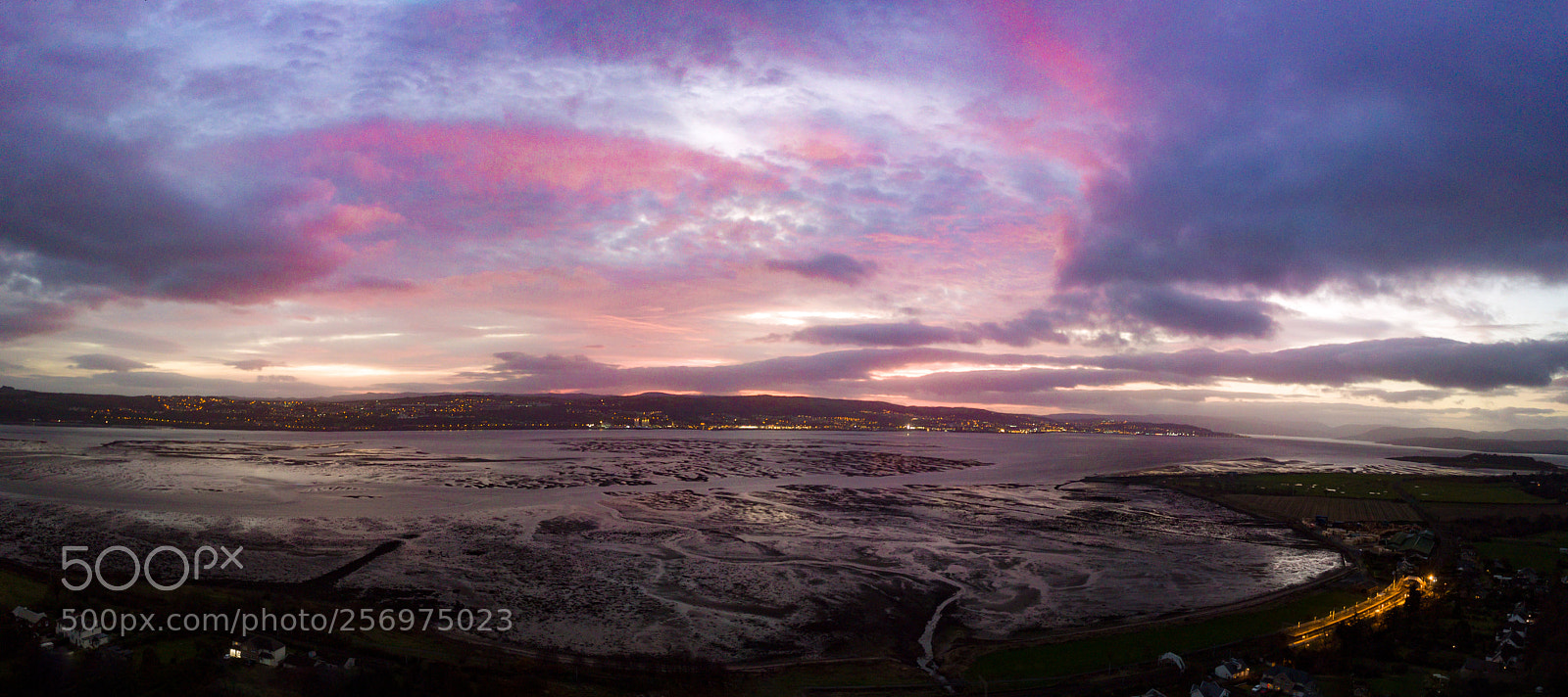 DJI FC220 sample photo. Cardross drone panorama photography