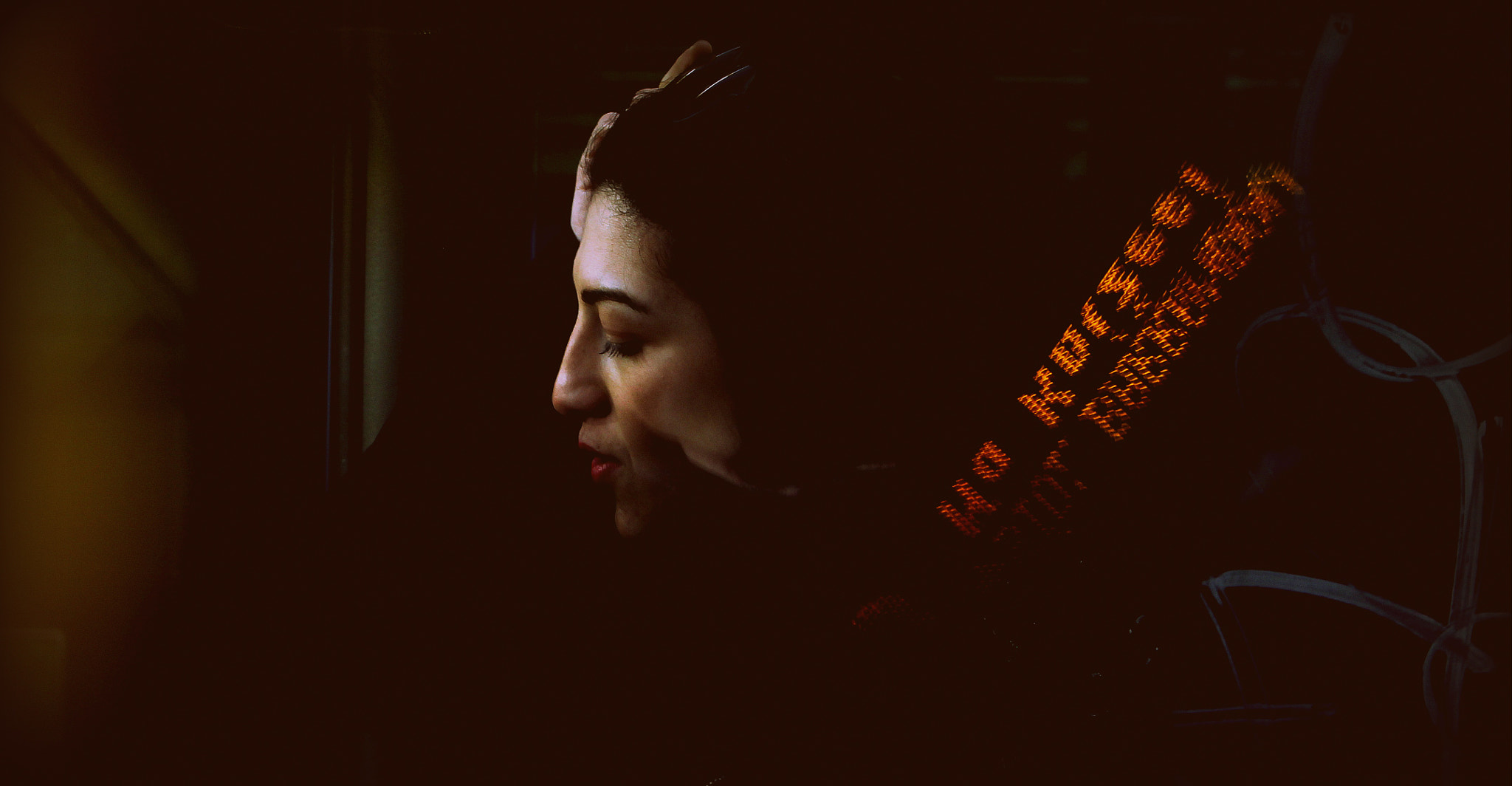 Canon EOS 60D sample photo. Nita in tram reflexion photography
