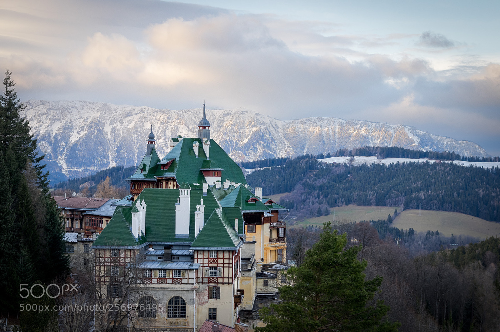 Pentax K-3 sample photo. Grand hotel in alps photography