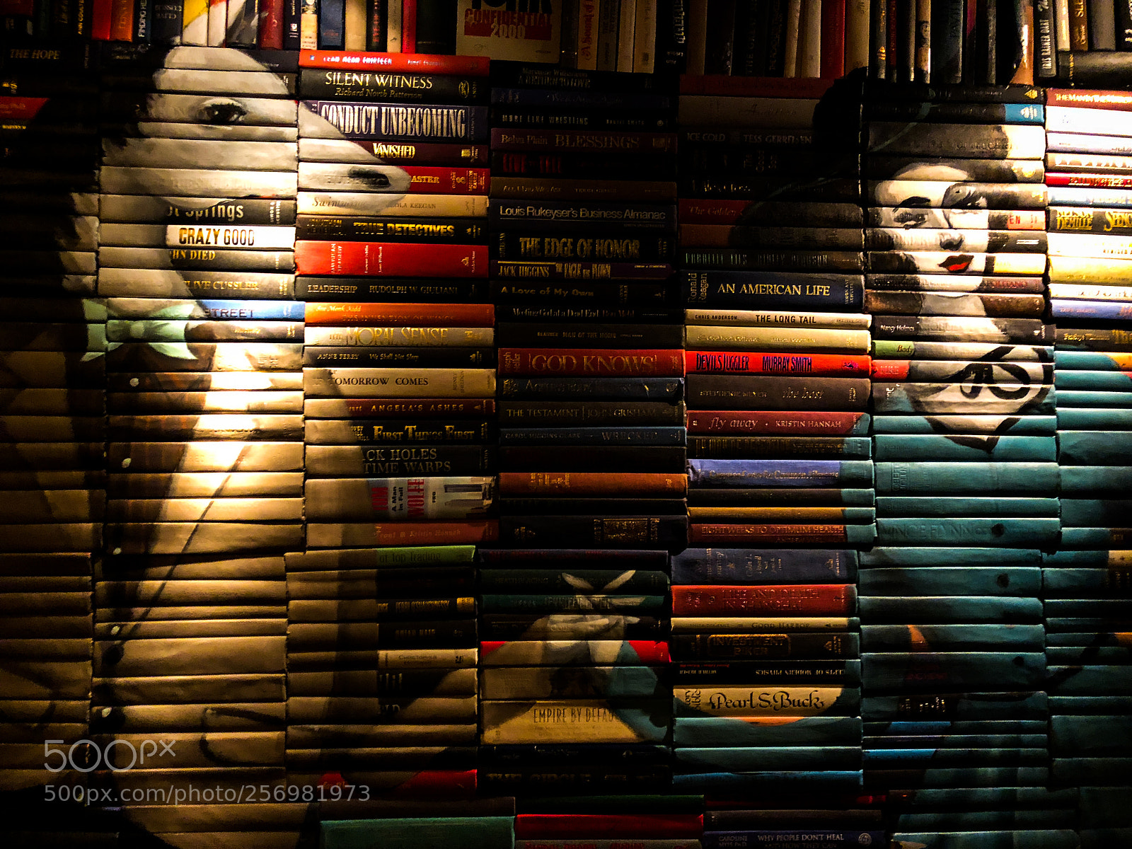 Apple iPhone X sample photo. Wall of books photography