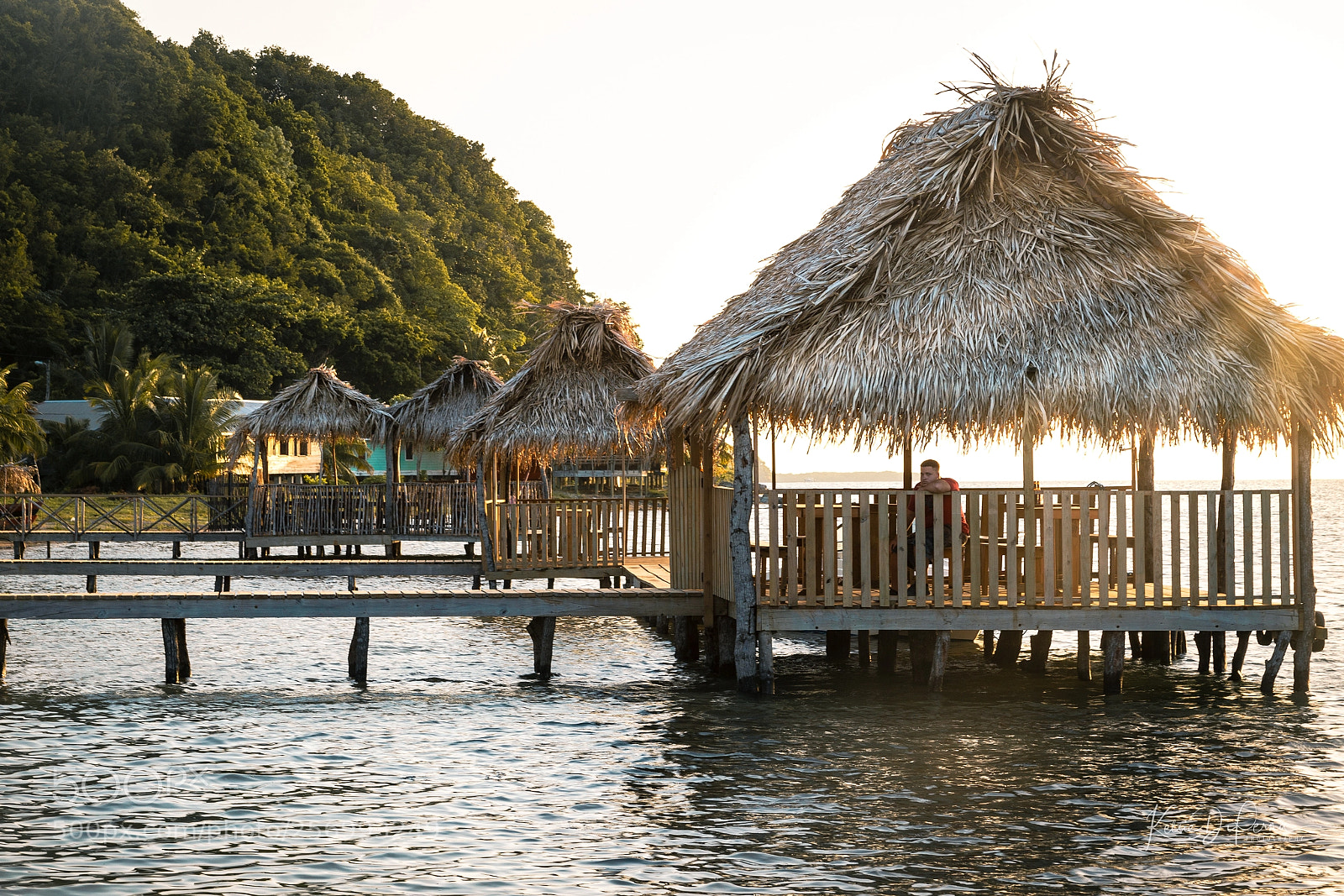 Canon EOS 6D sample photo. Caribbean huts sunset photography