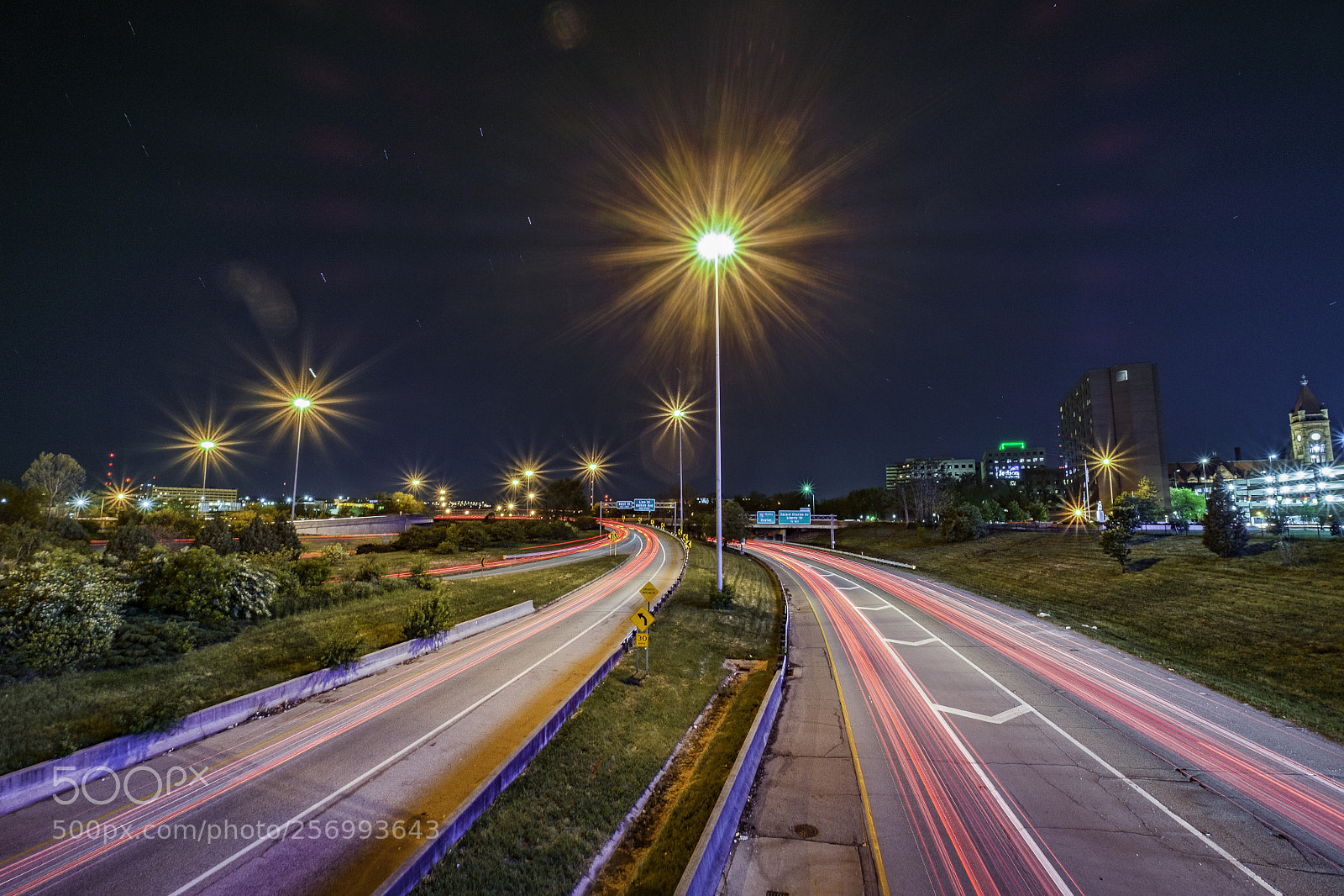 Fujifilm X-E1 sample photo. Cincinnati car trails and photography
