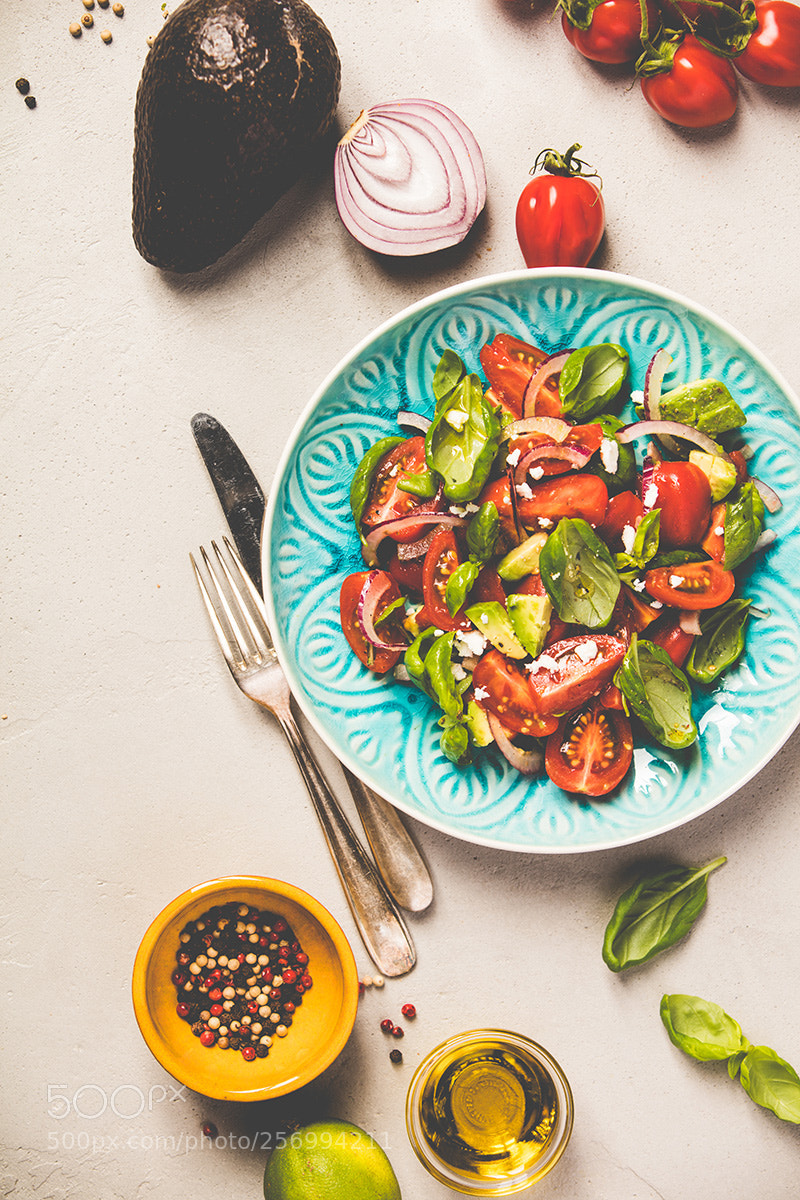 Canon EOS 5DS R sample photo. Healthy salad and ingredients photography