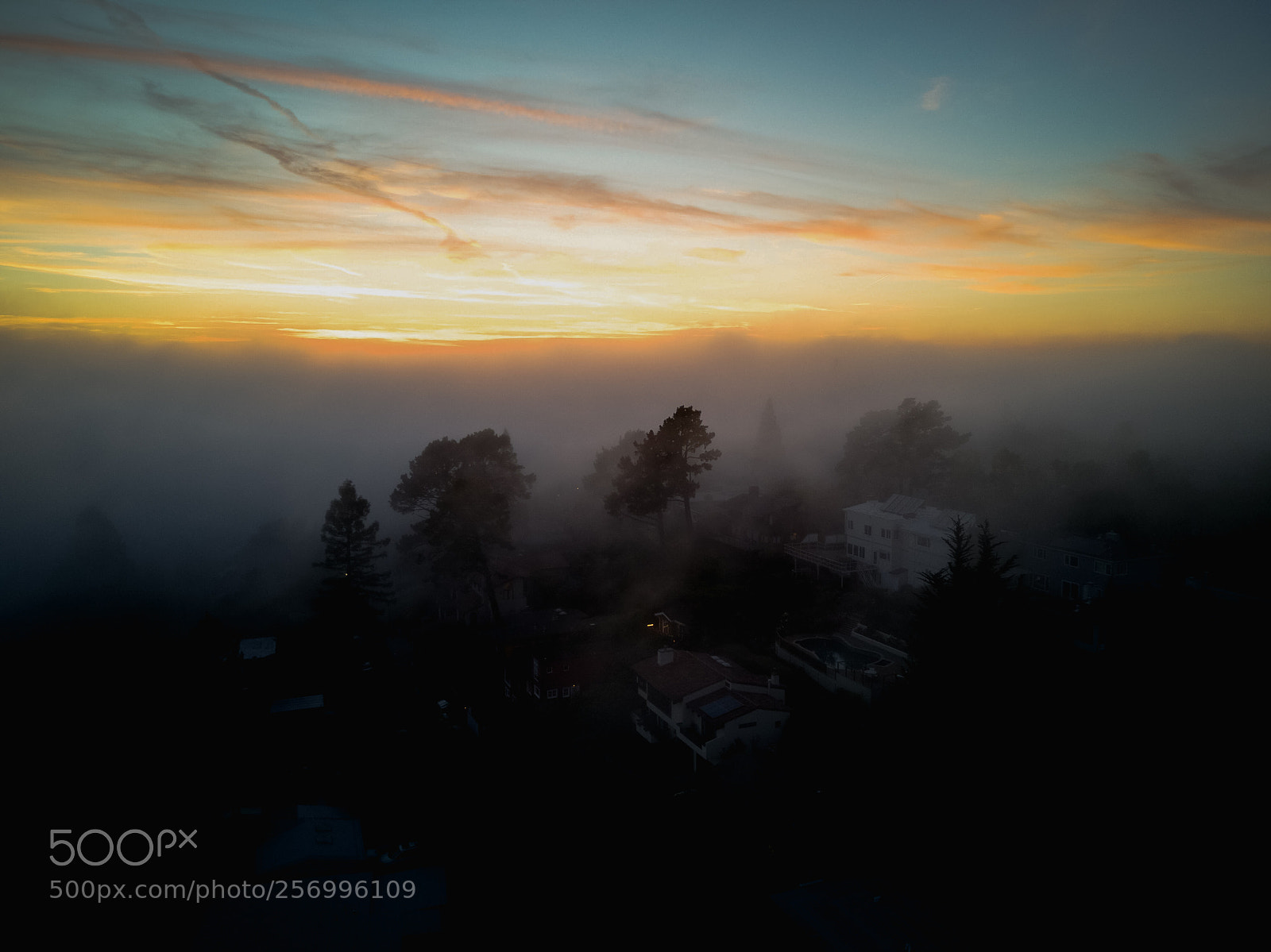 DJI FC220 sample photo. Berkeley fog -  summer 2017 photography