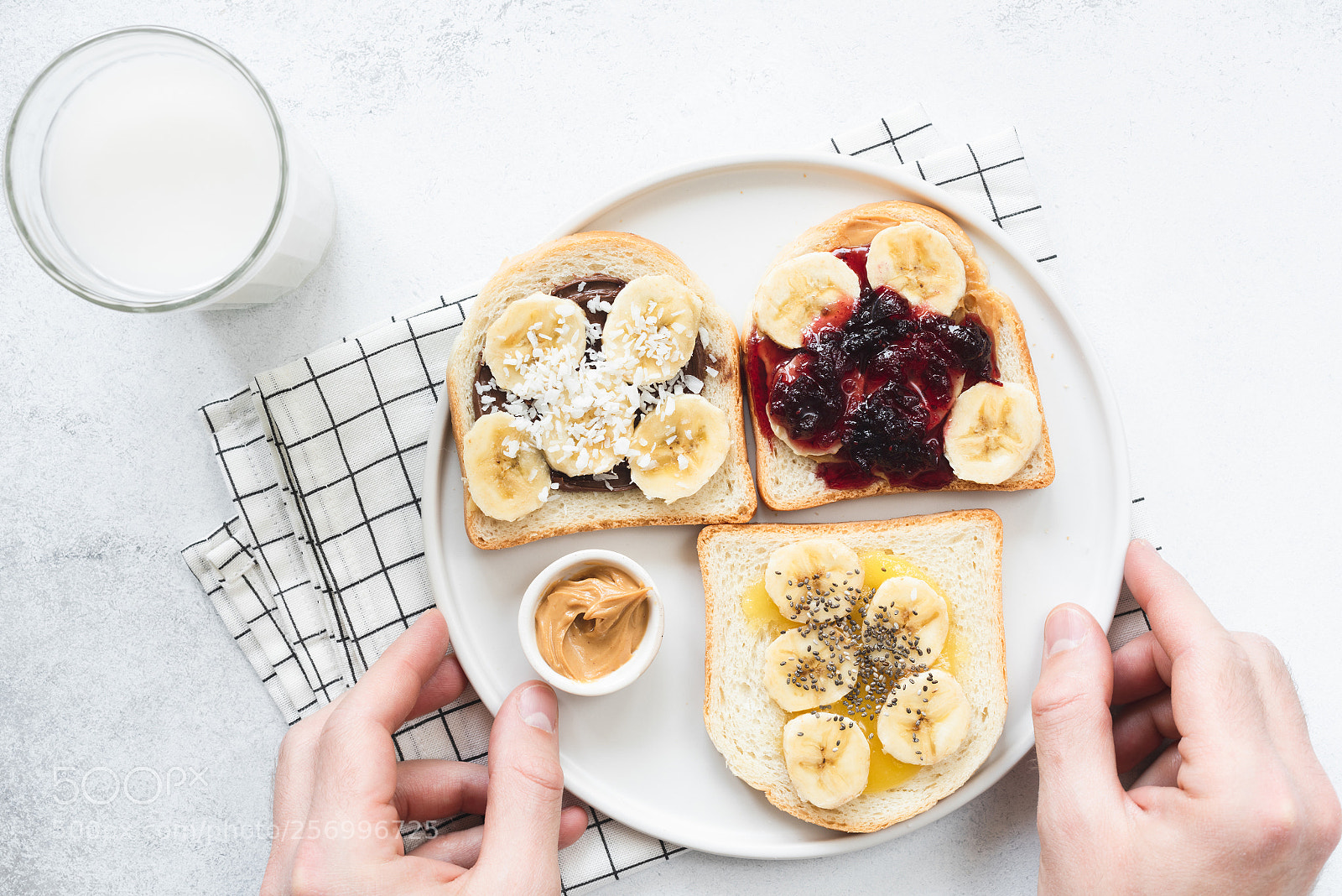 Nikon D810 sample photo. Vegan nut butter toasts photography