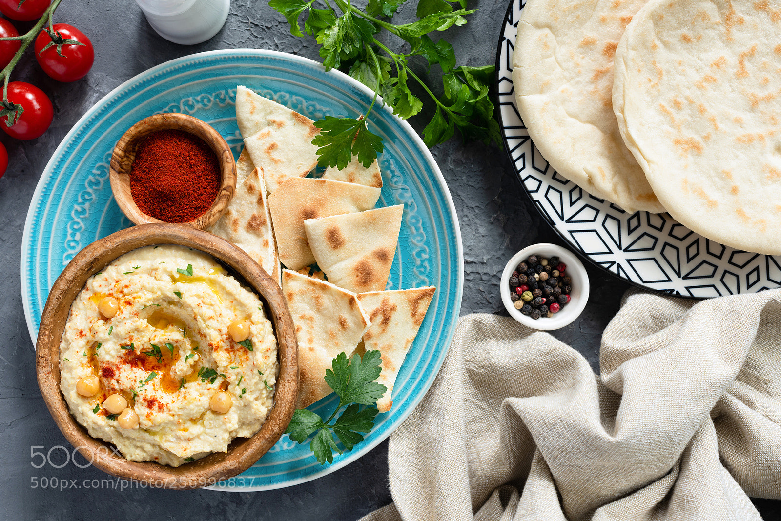 Nikon D810 sample photo. Arabic chickpea hummus and photography