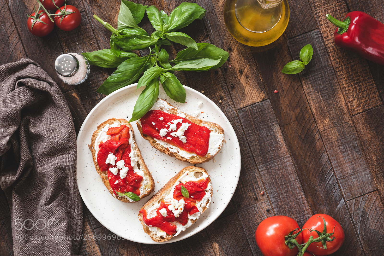 Nikon D810 sample photo. Italian bruschetta with roasted photography