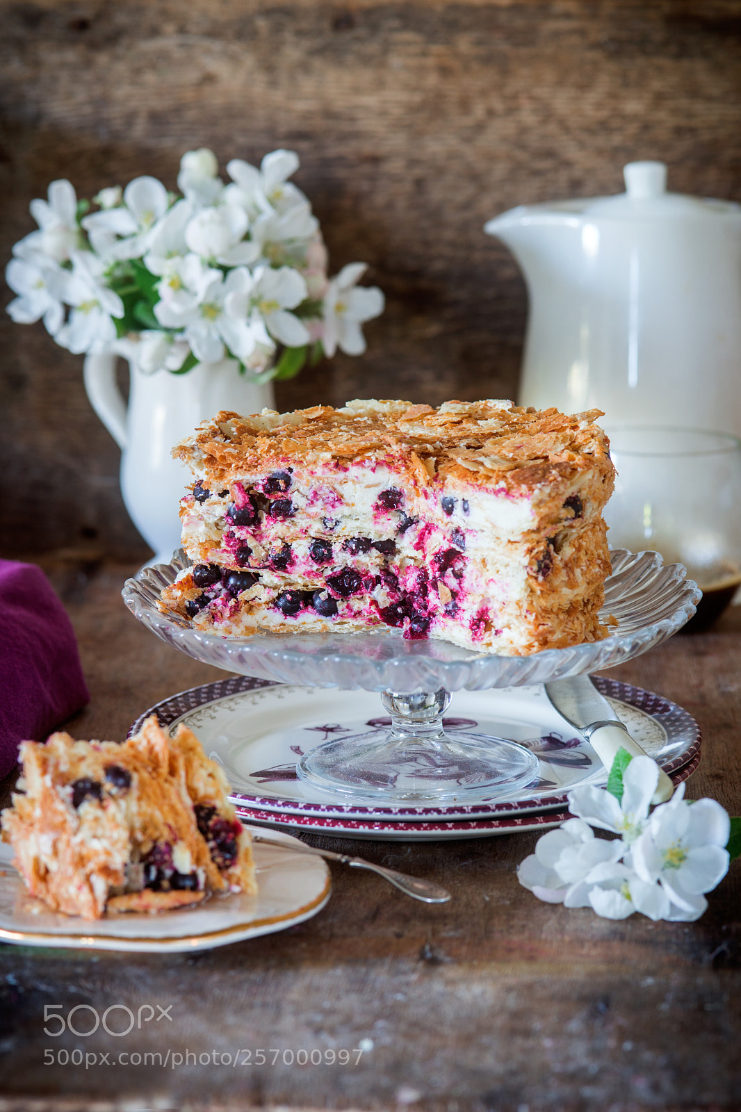 Nikon D600 sample photo. Napoleon cake photography