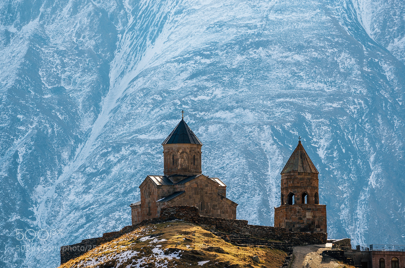 Nikon D7000 sample photo. Caucasus mountains, gergeti trinity photography