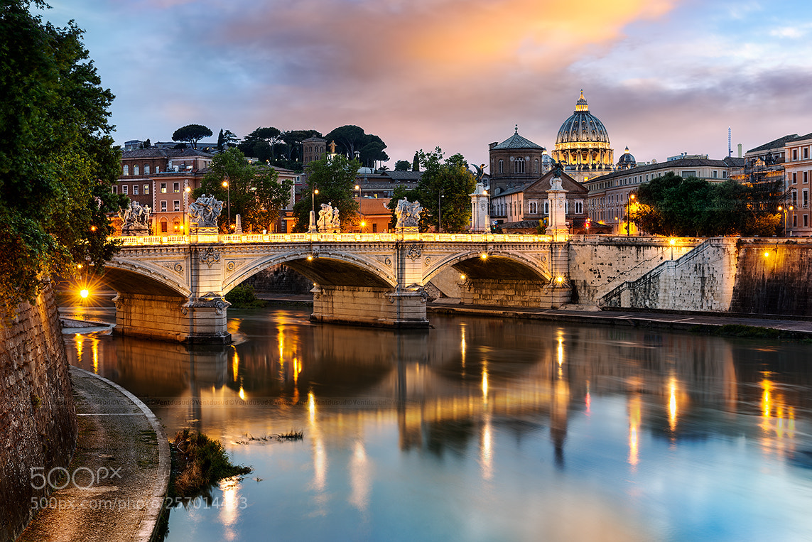 Nikon D800 sample photo. Roma city by night photography