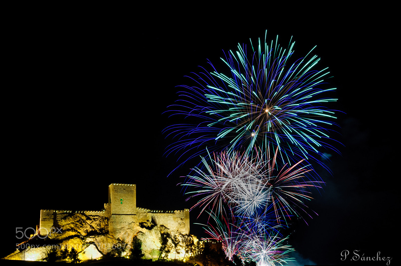 Nikon D90 sample photo. Fireworks in the castle photography