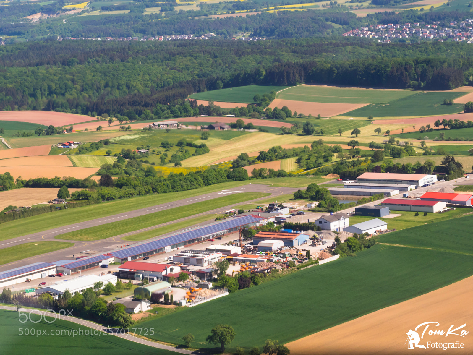 Olympus OM-D E-M1 sample photo. Flugplatz mosbach von oben photography