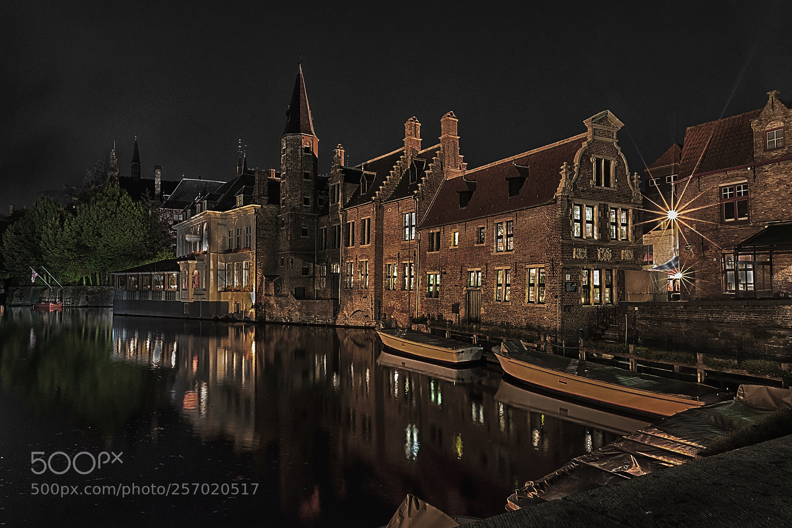 Nikon D610 sample photo. Brugge by night photography
