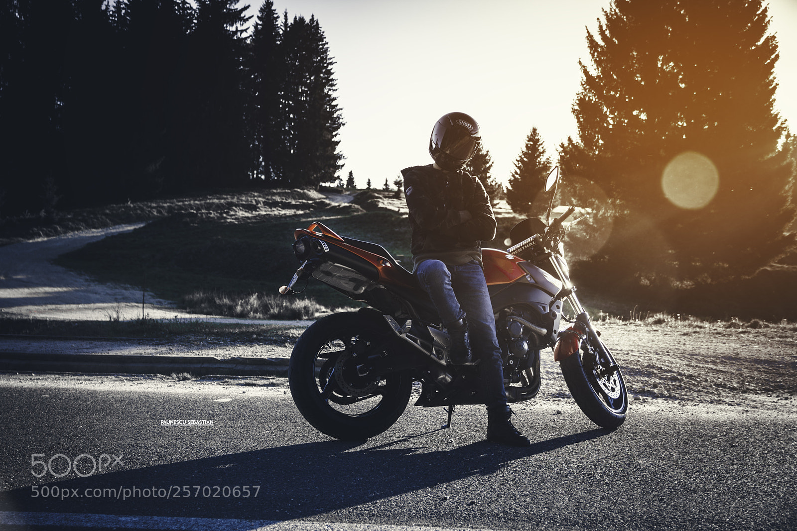Nikon D7200 sample photo. Biker in sun photography