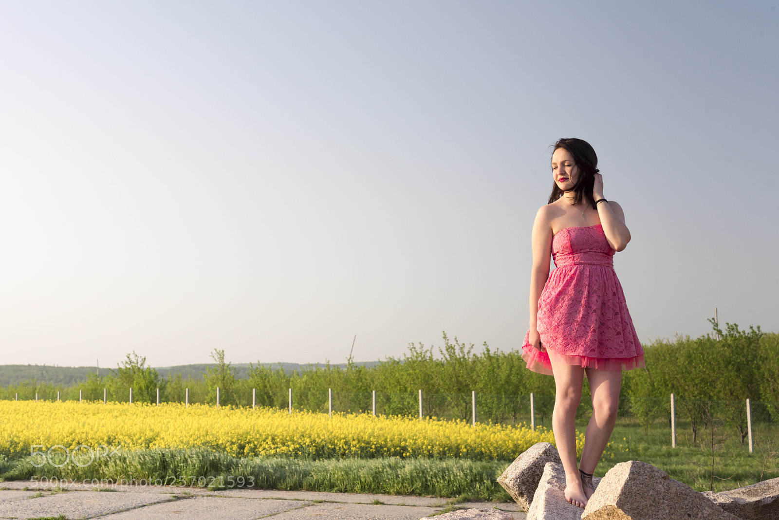 Nikon D750 sample photo. Woman in a pink photography