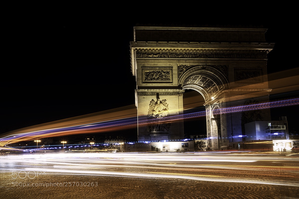 Sony a7R III sample photo. Light trail photography
