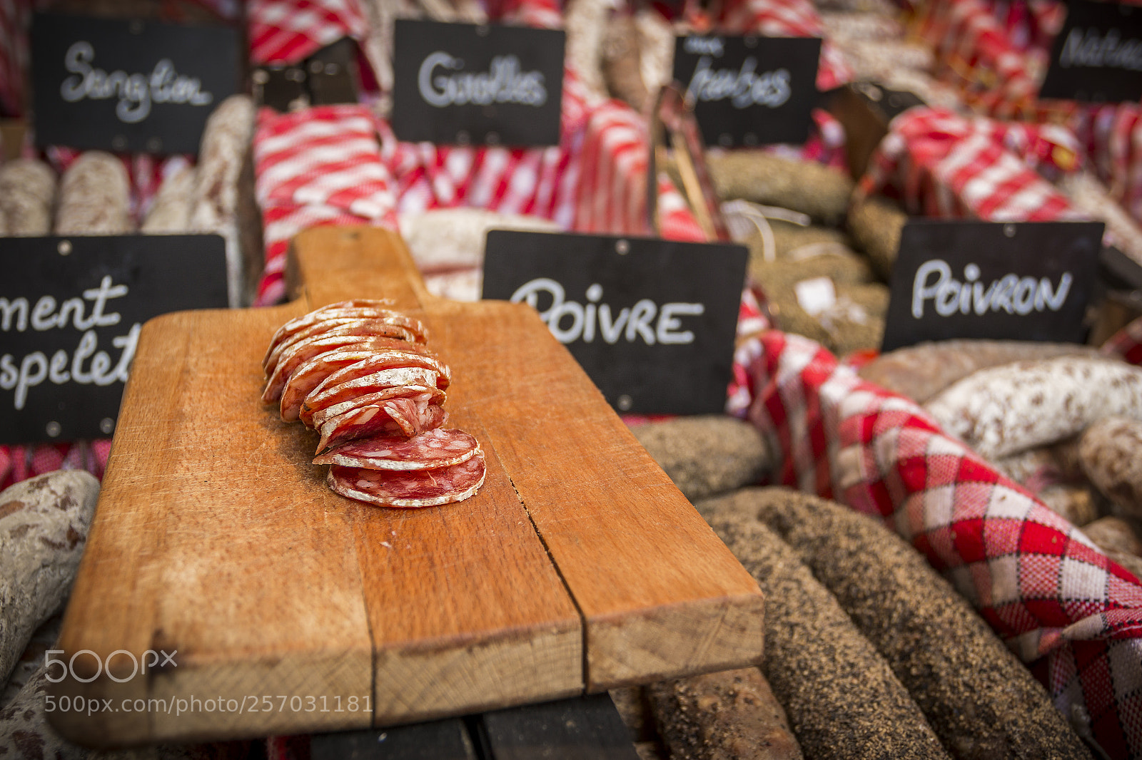 Canon EOS 70D sample photo. Sausage on board in photography