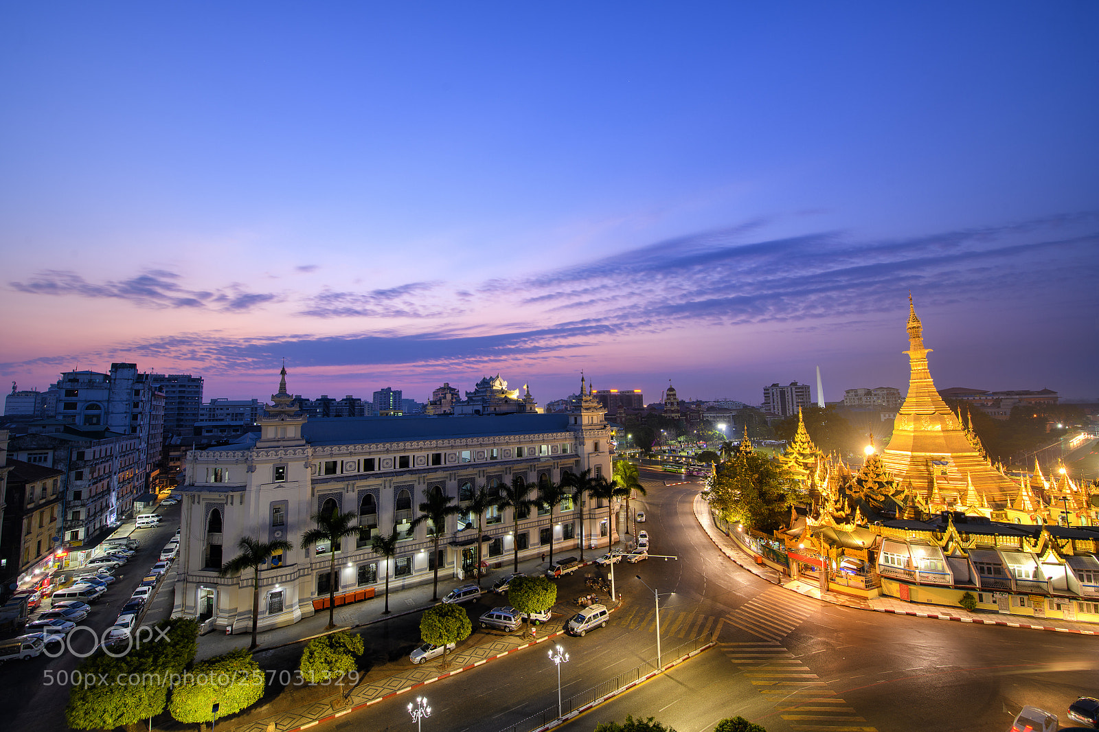 Nikon D850 sample photo. Sule pagoda in yangon photography