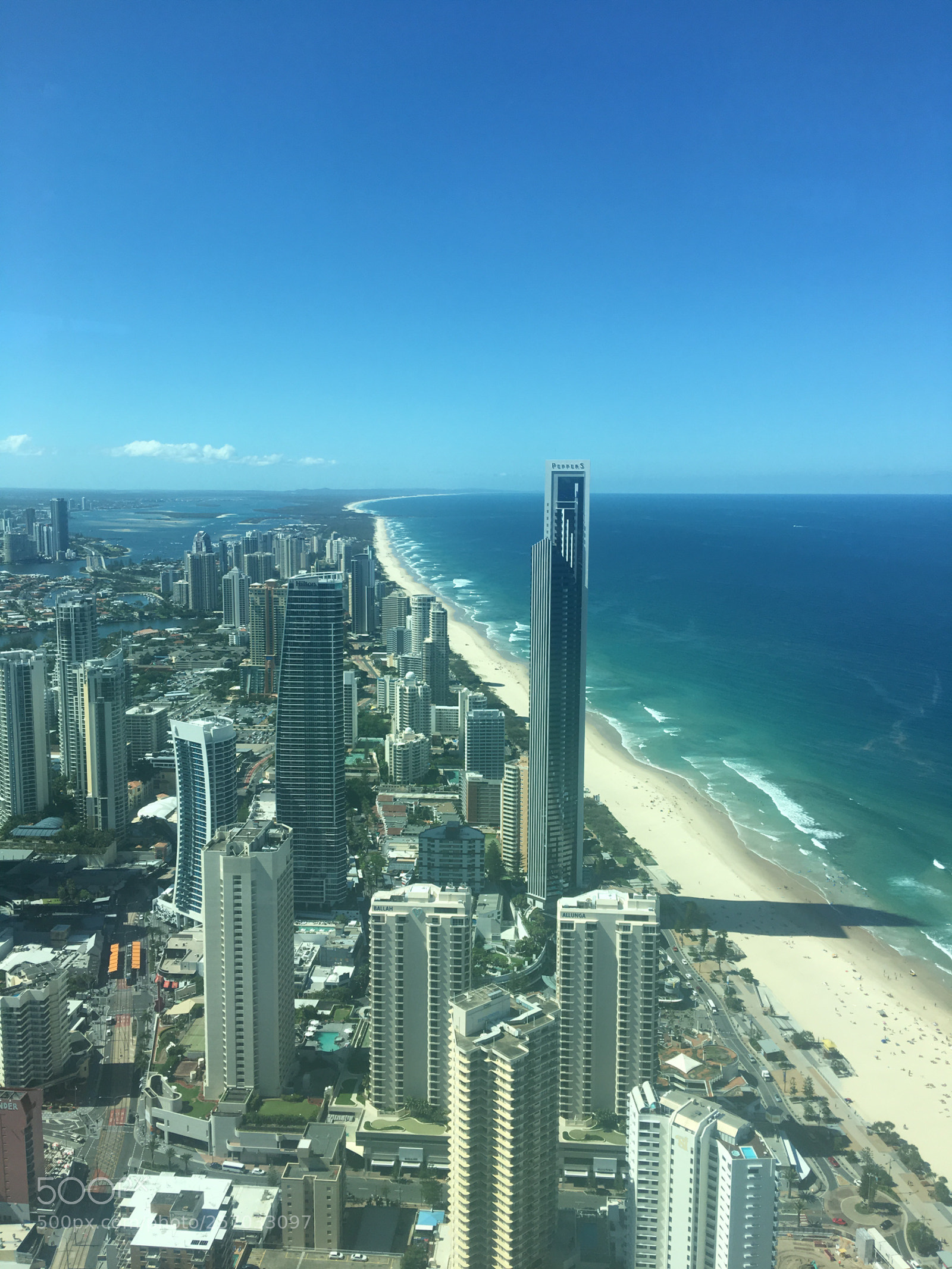Apple iPhone 6s Plus sample photo. Gold coast from above  photography