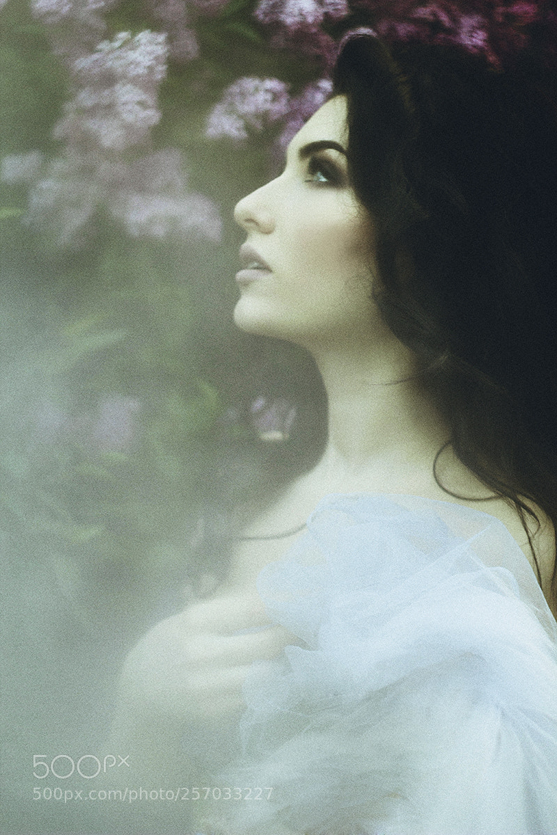 Canon EOS 60D sample photo. Lilac girl photography