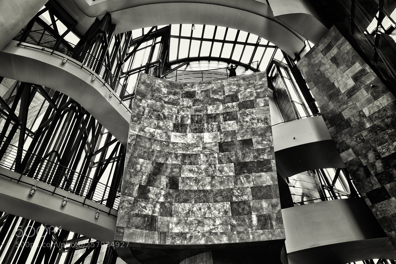 Nikon D810 sample photo. Interior of the guggenheim photography