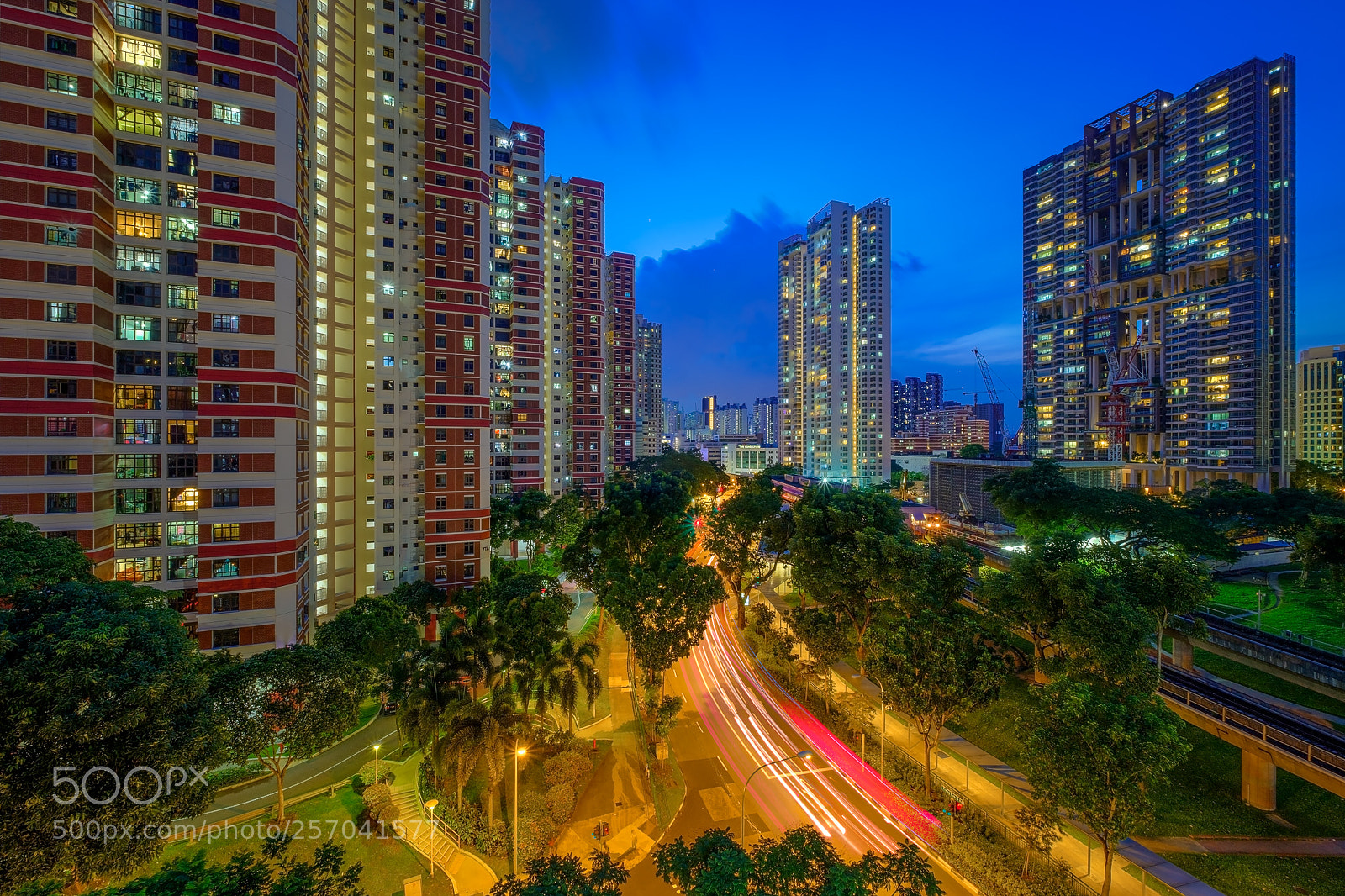 Fujifilm X-T2 sample photo. Redhill blue hour photography