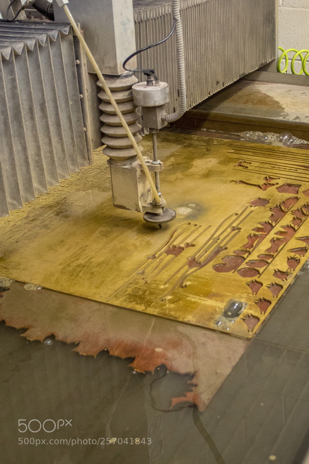 Canon EOS 6D sample photo. Water jet cutter photography