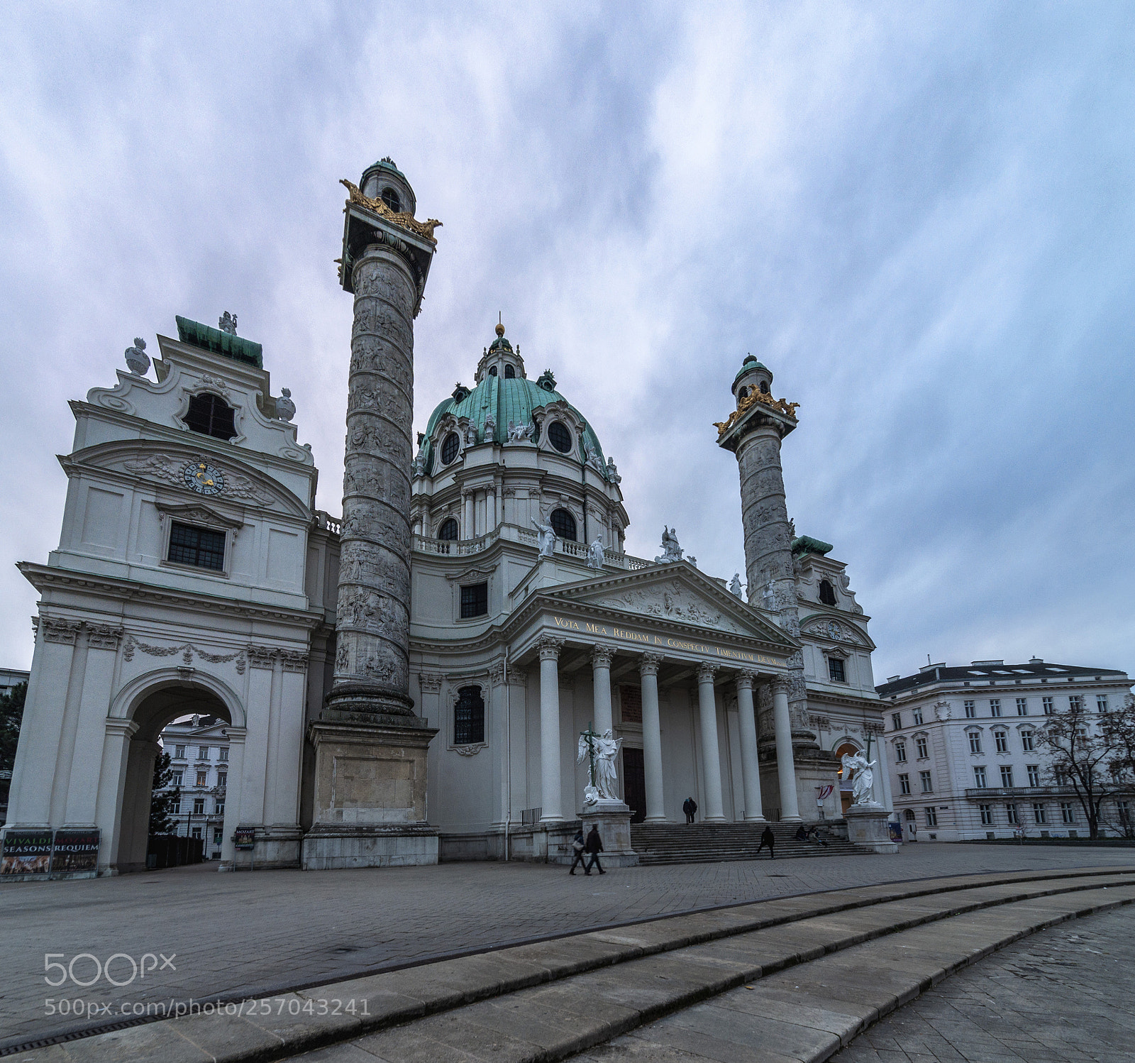 Nikon D90 sample photo. Wiener karlskirche photography