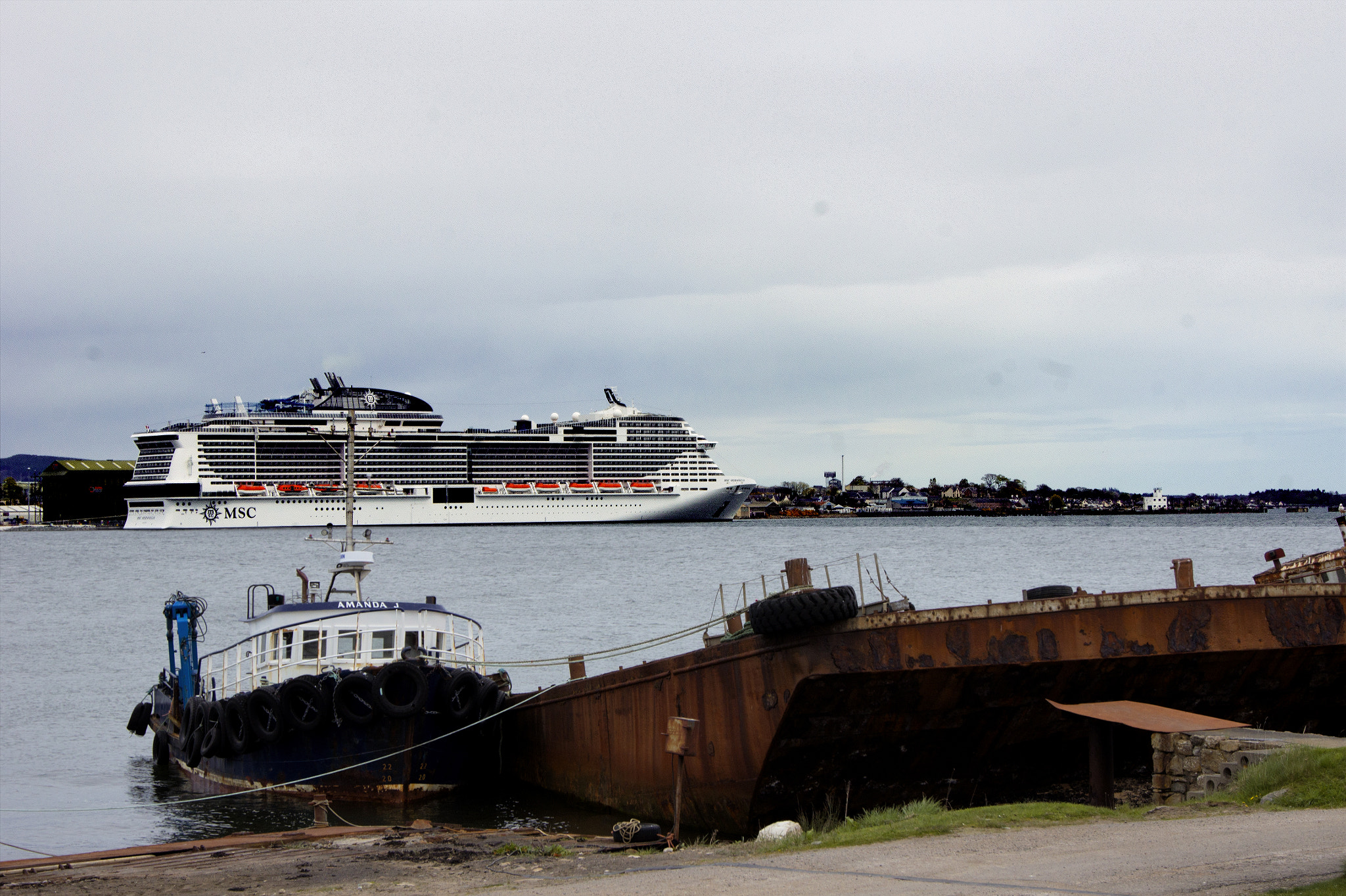 Sony Alpha DSLR-A450 sample photo. Meraviglia in dock invergodon from black isle photography