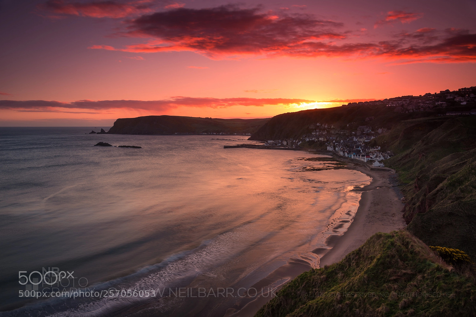 Canon EOS 6D sample photo. Gamrie bay at dawn photography