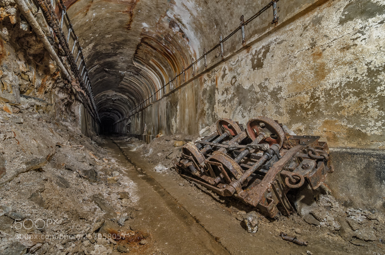 Nikon D7000 sample photo. Derailed ammunition wagon in photography