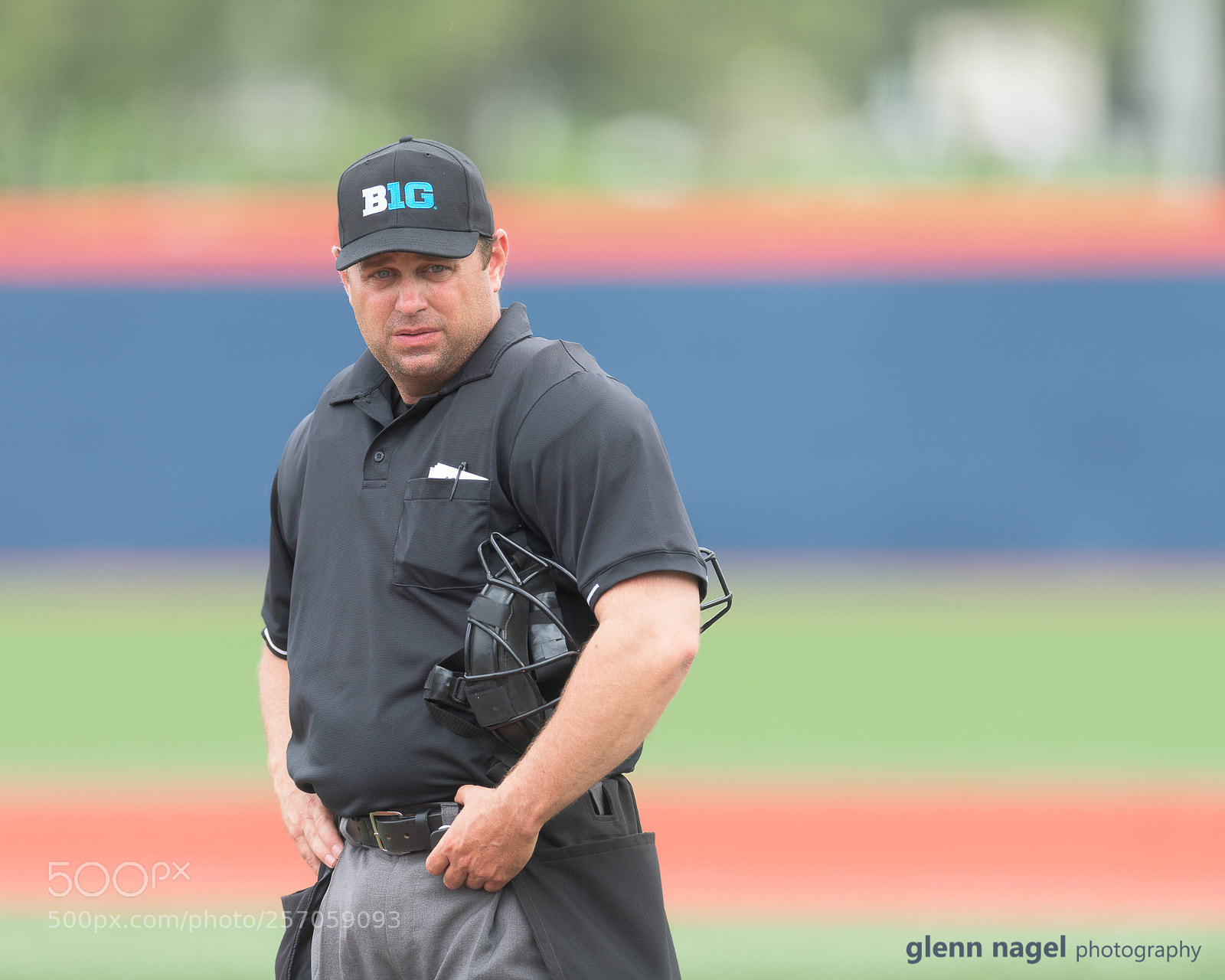 Nikon D850 sample photo. Home plate umpire photography