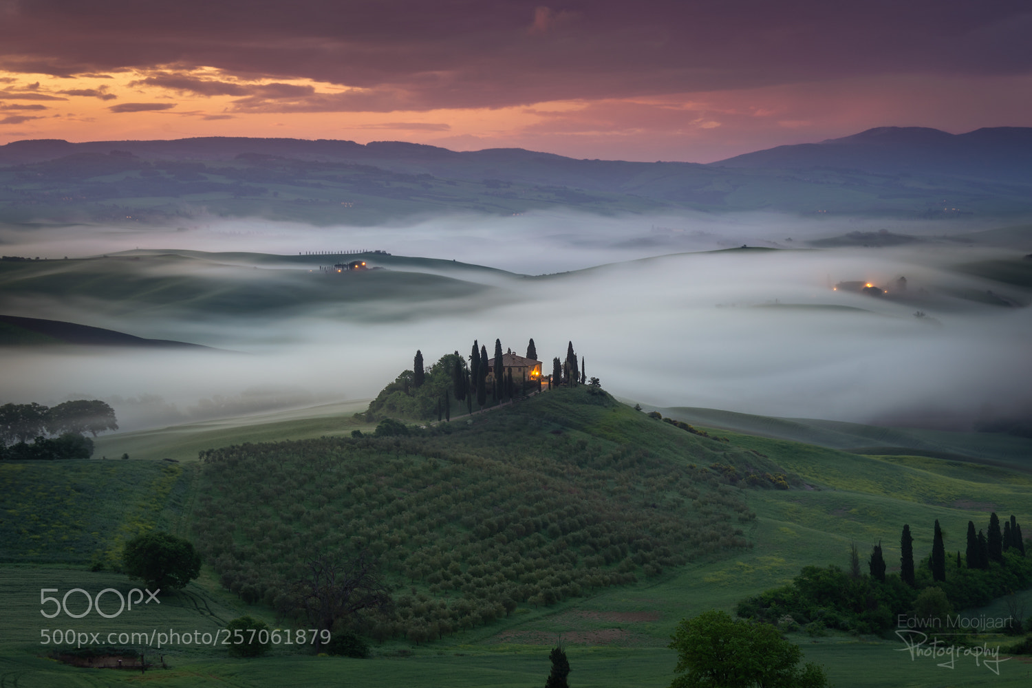 Sony a7 II sample photo. Classic tuscany sunrise photography