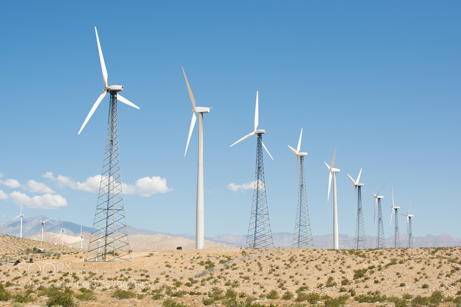Nikon D5200 sample photo. Wind turbine palm springs photography